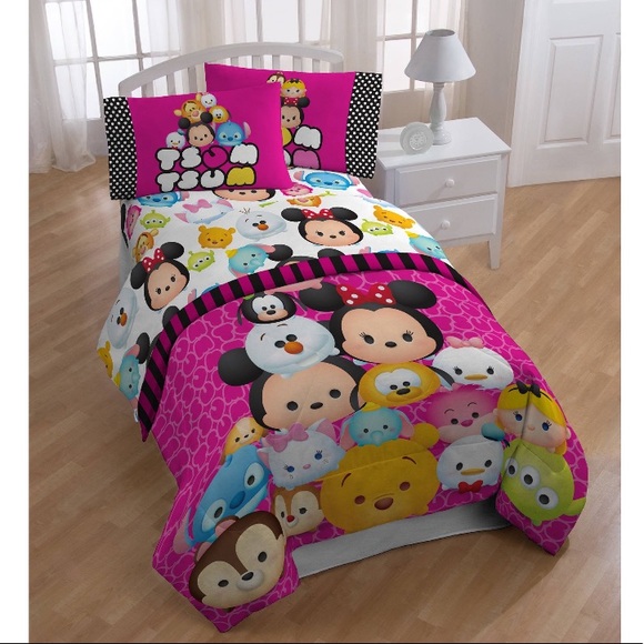 NEW Tsum Tsum 3 Piece Twin Sheet Set - Picture 1 of 3